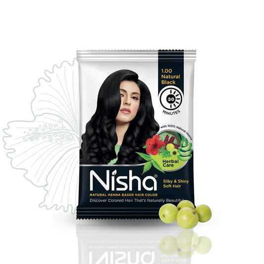 Nisha Hair Color Mehndi Natural Black (Mehndi)
