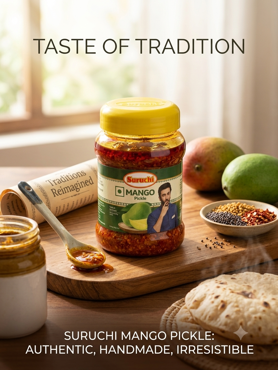 Suruchi Mango Pickle / Achar (200g Jar)