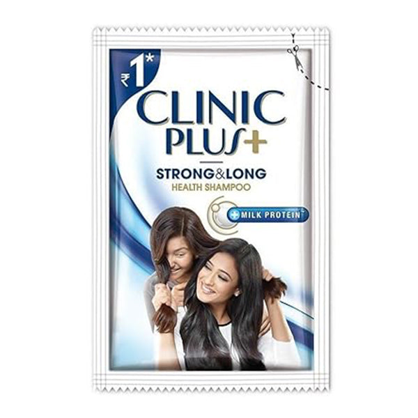 Clinic Plus Shampoo – ₹1 per Pouch (Pack of 10)