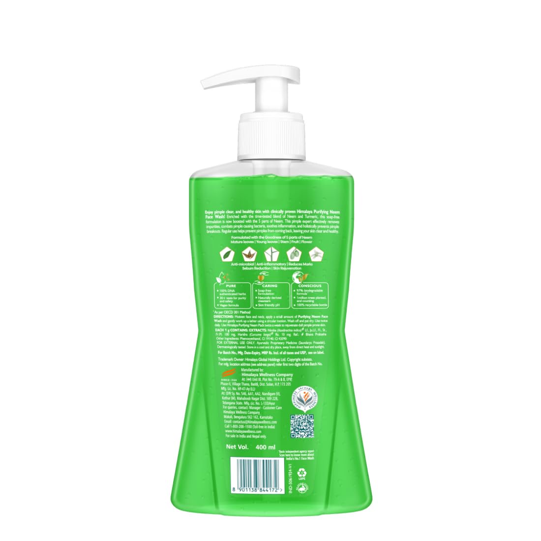 Himalaya Purifying Neem Face Wash- 400 ml