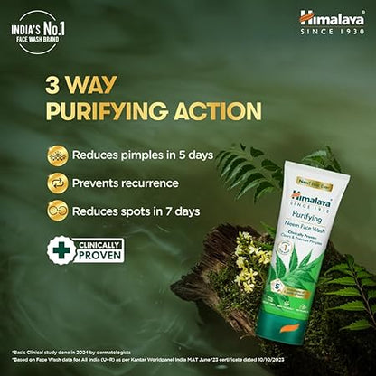Himalaya Purifying Neem Face Wash, 150 ml