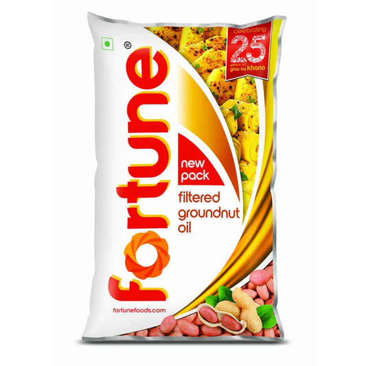 Fortune Filtered Groundnut Oil: 870 g