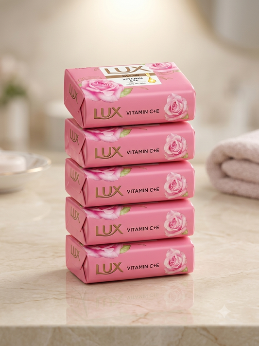LUX Glow Rose Ritual Soap Bar with Vitamin C + E
