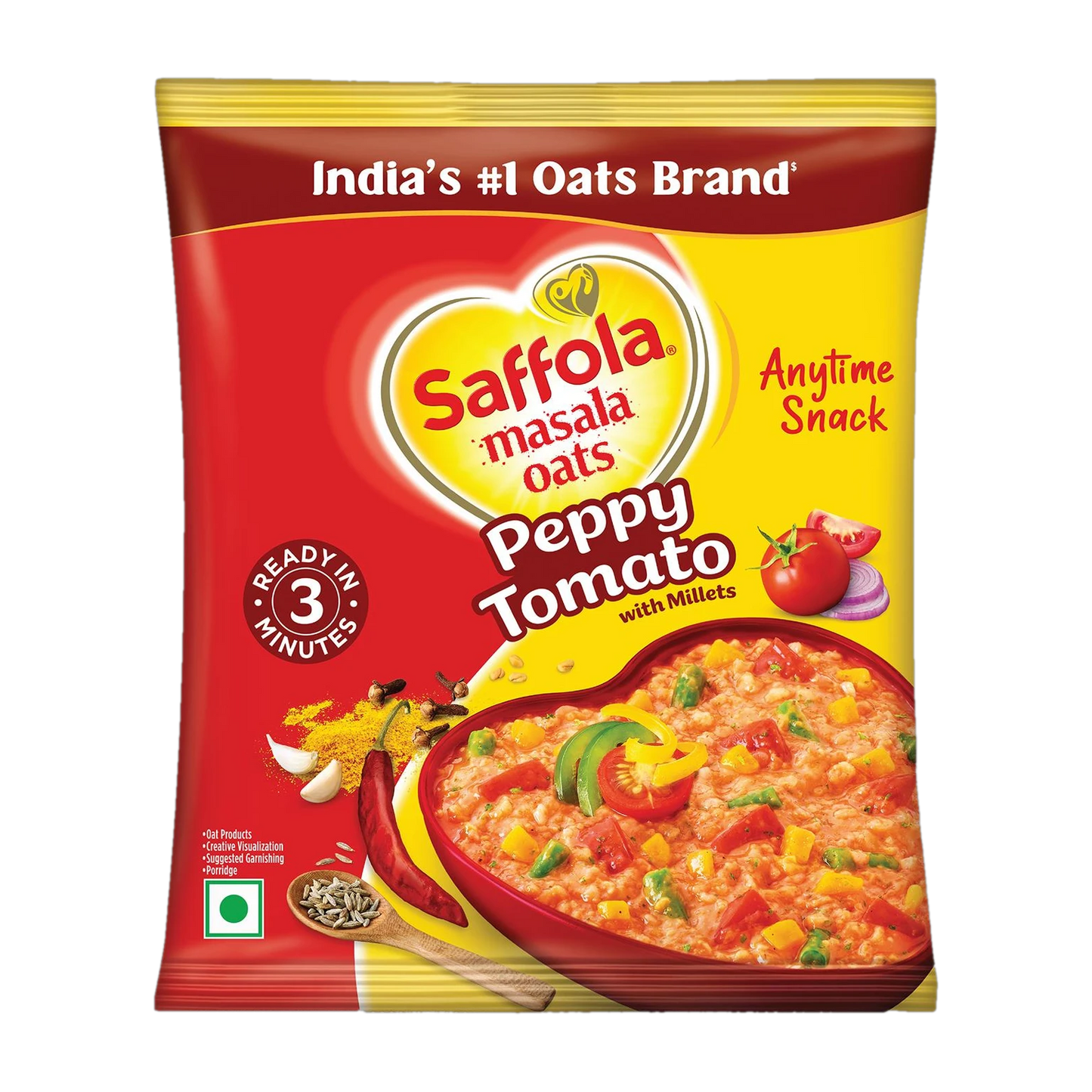 Saffola Masala Oats – Tomato Flavour