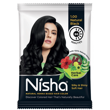 Nisha Hair Color Mehndi Natural Black (Mehndi)