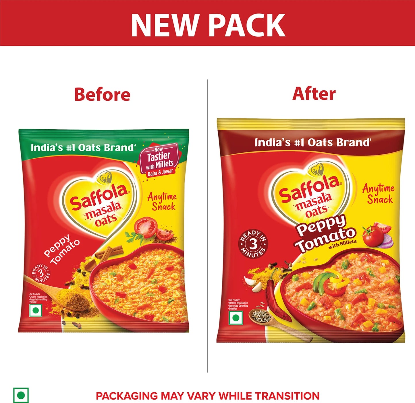 Saffola Masala Oats – Tomato Flavour