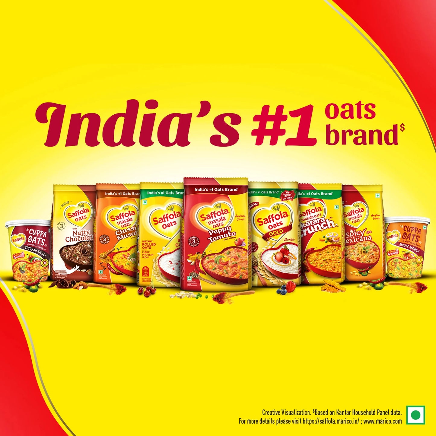 Saffola Masala Oats – Tomato Flavour