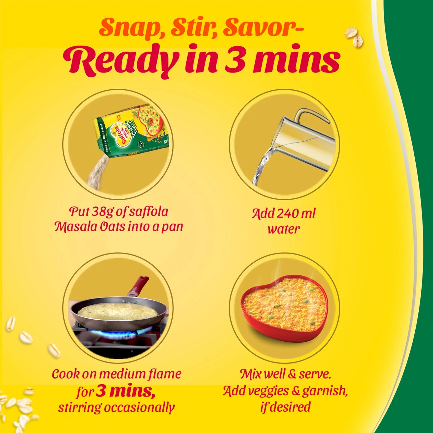 Saffola Masala Oats – Veggie Twist