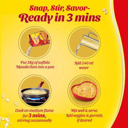 Saffola Masala Oats – Tomato Flavour